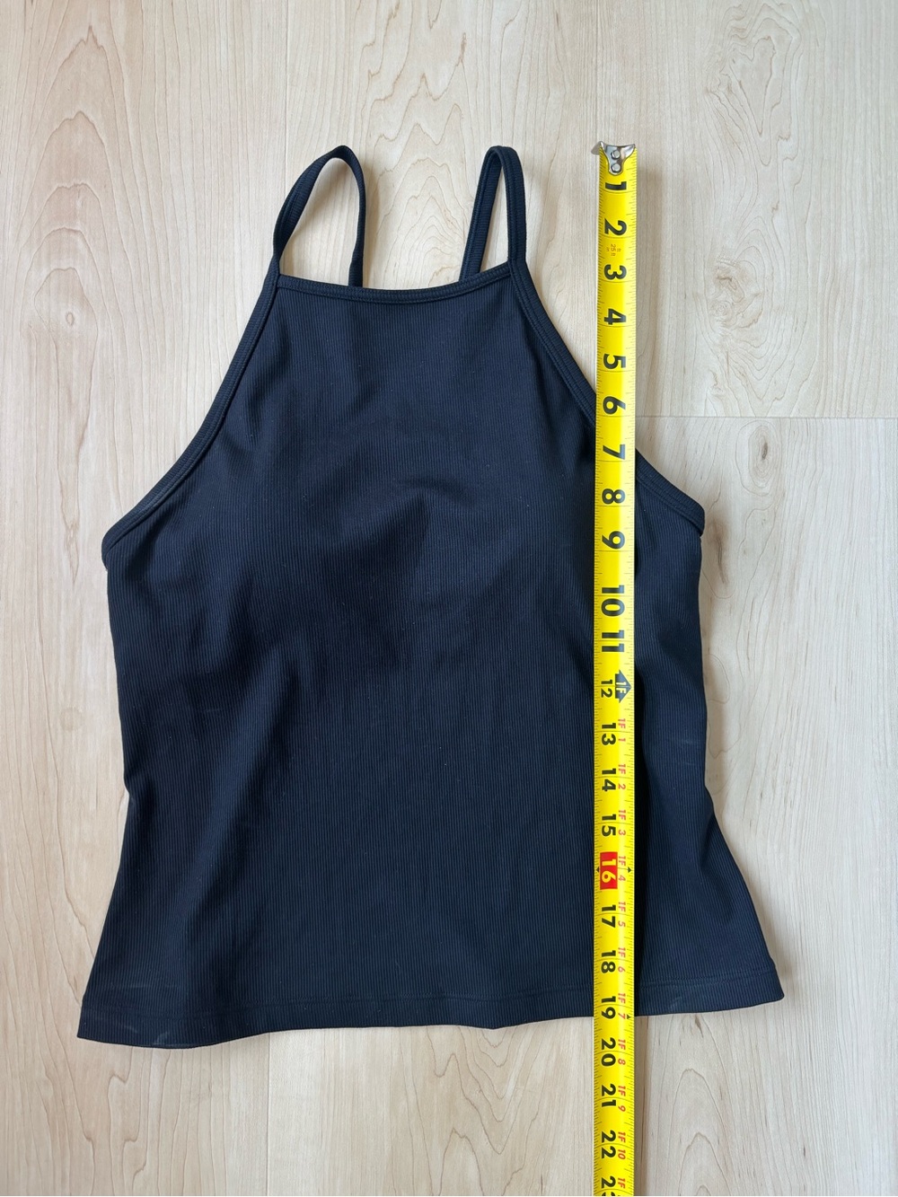 Athleta Black Ribbed Halter Tank Top - Picture 9 of 13